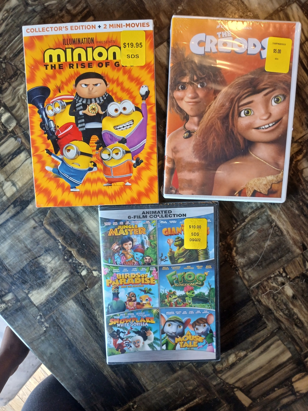 Bundle Of 3 Children Dvds Including Minions, The Rise Of Gru Collectors Edition